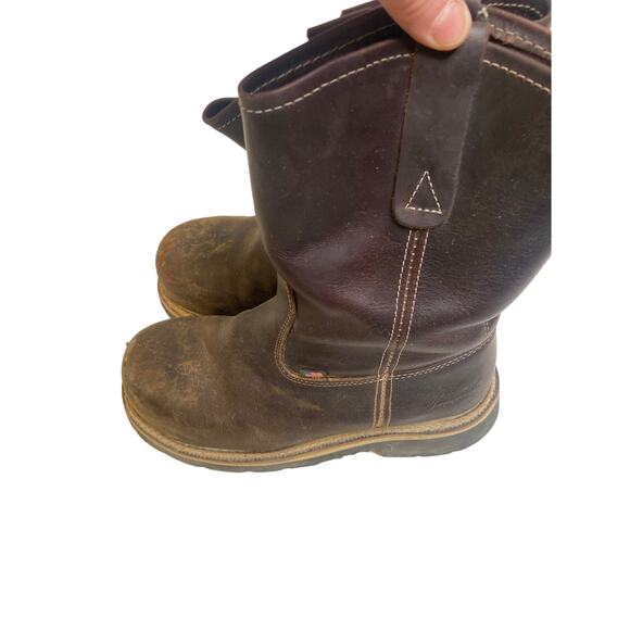 Thorogood Men’s Brown Steel Toed Wellington Pull On 10”Work Boots Sz 8D USA - Picture 6 of 12